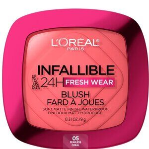 L'Oreal Infallible Up to 24H Fresh Wear Soft Matte Blush - #05 Fearless Coral